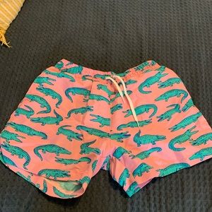 Chubbies alligator swim shorts